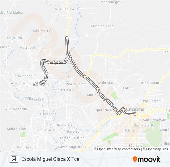 Mapa da linha 202C LARANJINHA VIA POLICLÍNICA/STARTEX CONFECÇÕES de ônibus