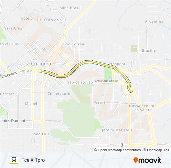 0801 EXPRESSO TPRO/TCE bus Line Map