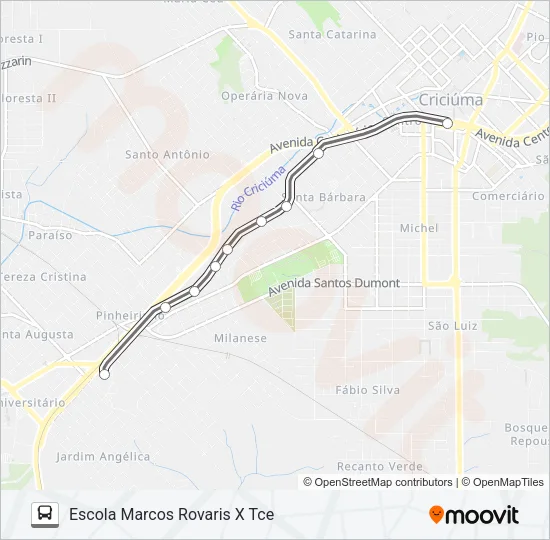 502C ESCOLA MARCOS ROVARIS/TCE Bus Line Map