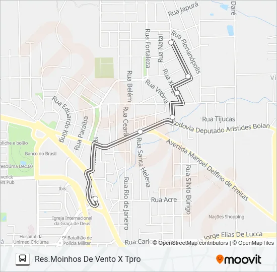 404D RESIDENCIAL MOINHOS DE VENTO / TPRO Bus Line Map