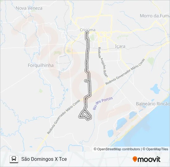211B SÃO DOMINGOS/VILA MARIA LOTEAM.HG Bus Line Map