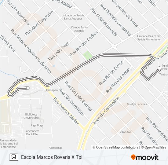 502B ESCOLA MARCOS ROVARIS/TPI bus Line Map