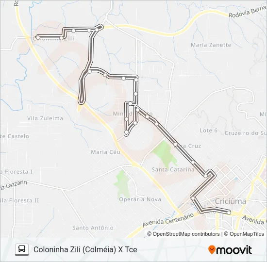 0214 MINA DO MATO VIA R. ALVARO CATÃO / R. JOÃO PESSOA Bus Line Map