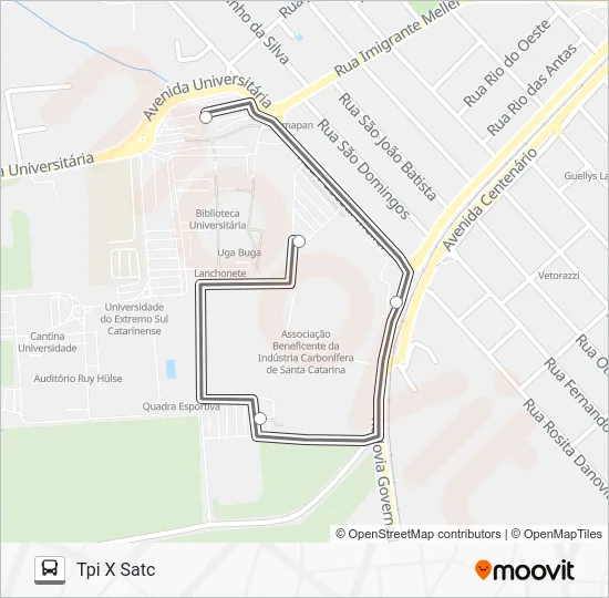 0317 TPI / SATC Bus Line Map