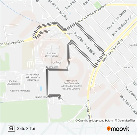 0317 TPI / SATC Bus Line Map