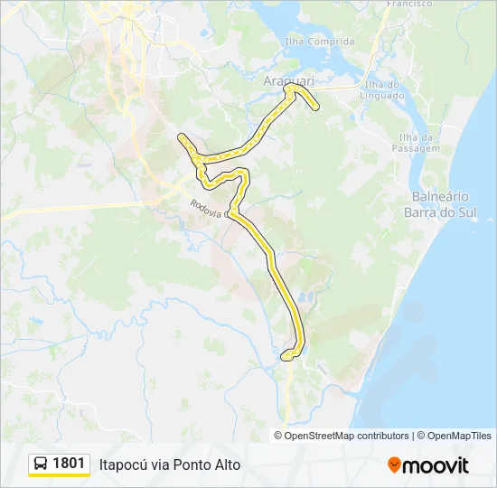 1801 Bus Line Map