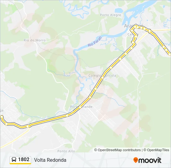 1802 Bus Line Map