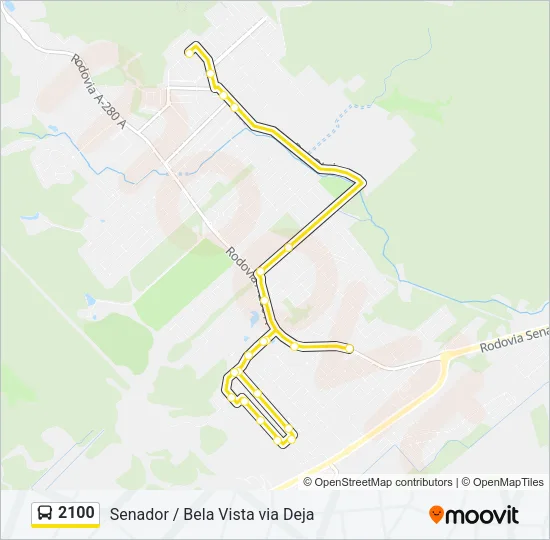 2100 Bus Line Map