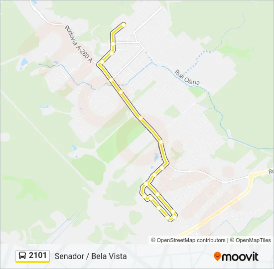 2101 Bus Line Map