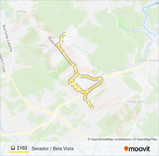 2102 Bus Line Map