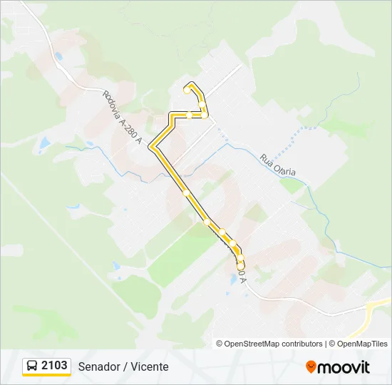 2103 Bus Line Map