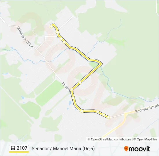 2107 Bus Line Map