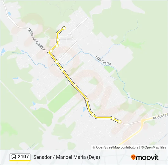 2107 Bus Line Map
