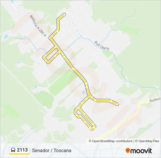 2113 Bus Line Map