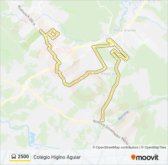 2500 Bus Line Map