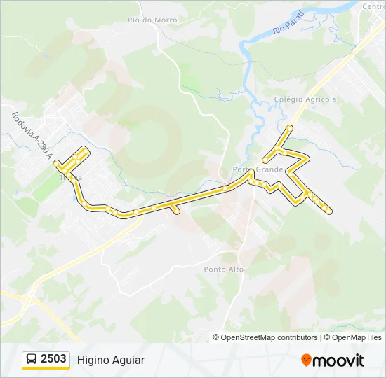 2503 Bus Line Map
