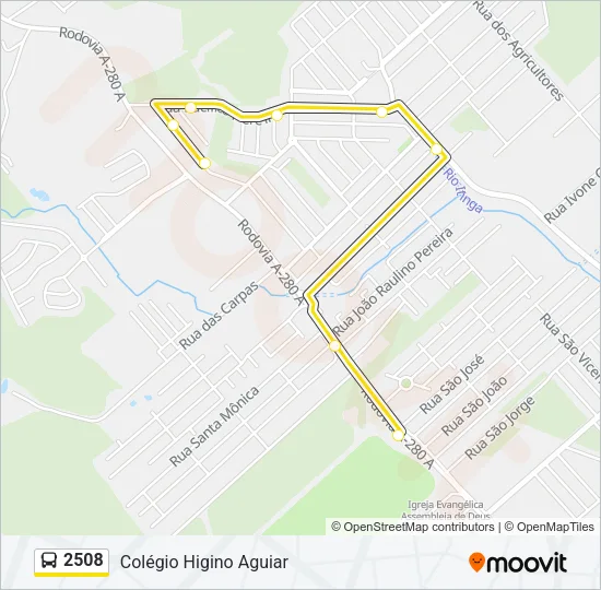 2508 Bus Line Map