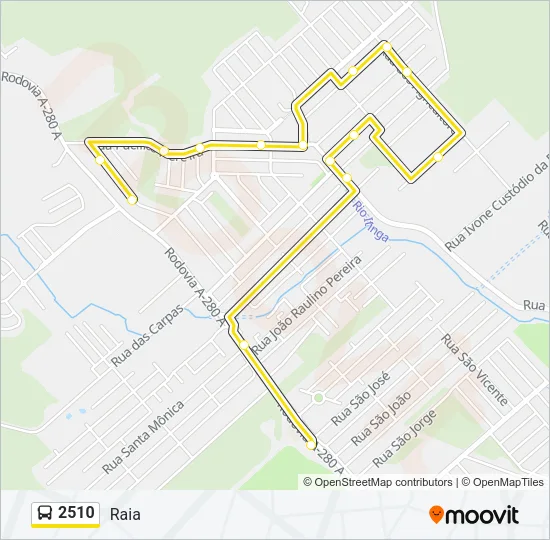 2510 Bus Line Map