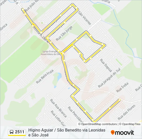 2511 Bus Line Map