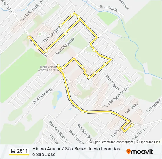 2511 Bus Line Map