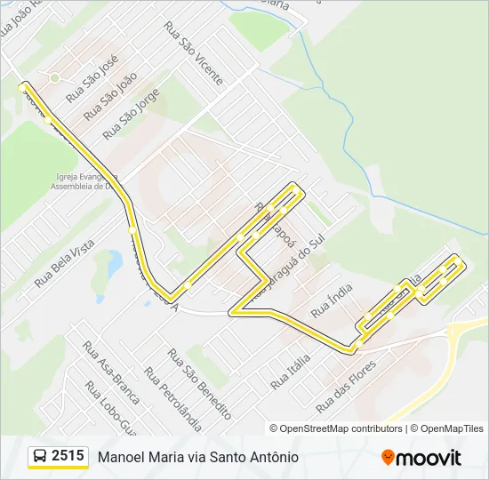2515 Bus Line Map
