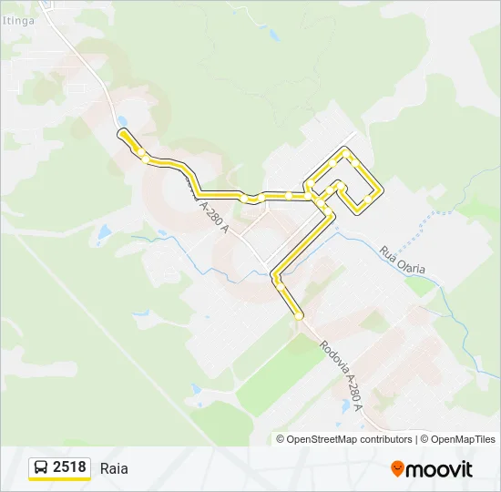 2518 Bus Line Map
