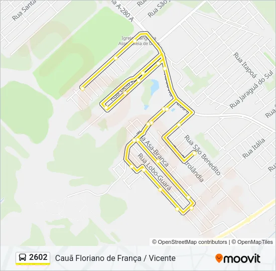 2602 Bus Line Map