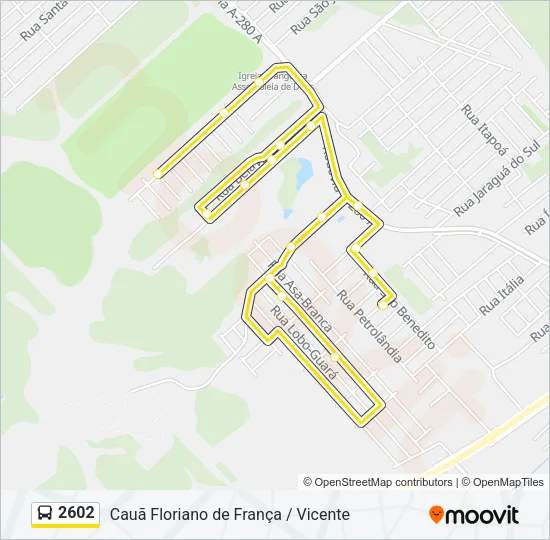 2602 Bus Line Map
