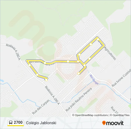 2700 Bus Line Map