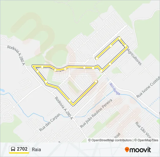 2702 Bus Line Map