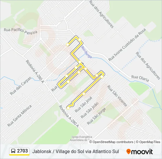 2703 Bus Line Map