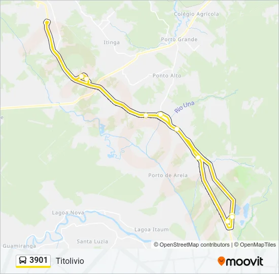 3901 Bus Line Map