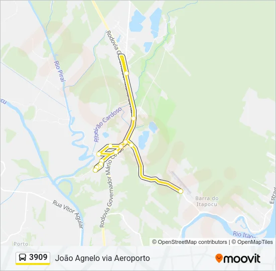 3909 Bus Line Map