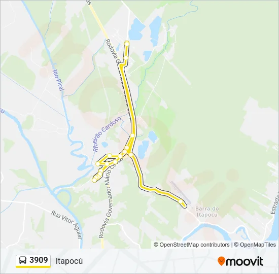 3909 Bus Line Map