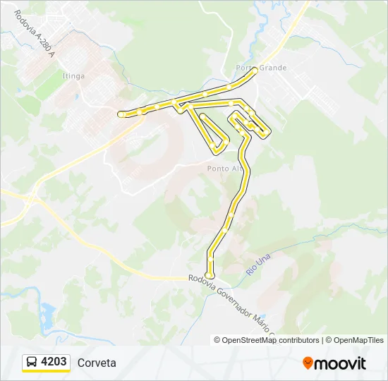 4203 Bus Line Map