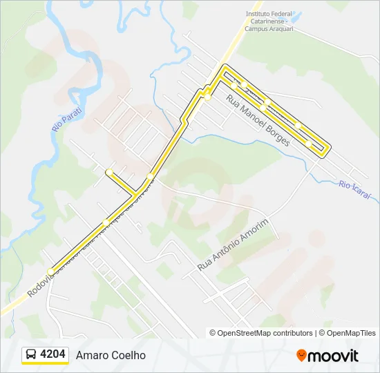 4204 Bus Line Map