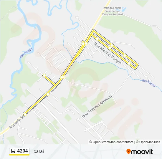 4204 Bus Line Map