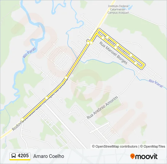 4205 Bus Line Map