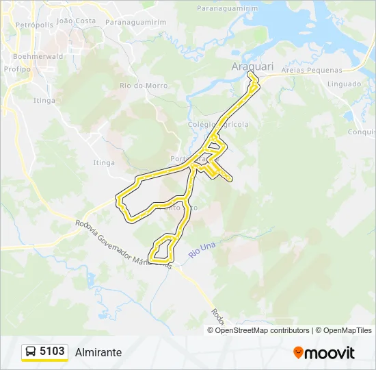 5103 Bus Line Map