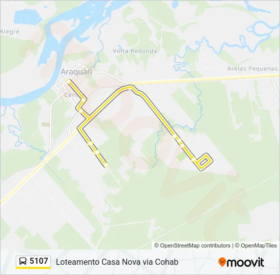 5107 Bus Line Map