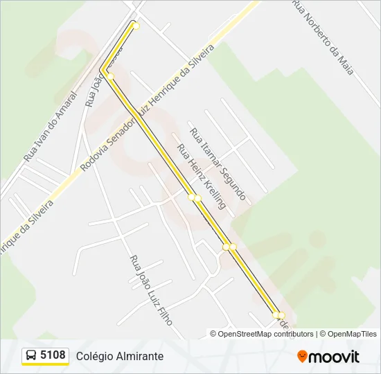 5108 Bus Line Map