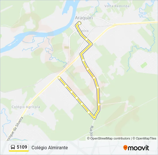 5109 Bus Line Map