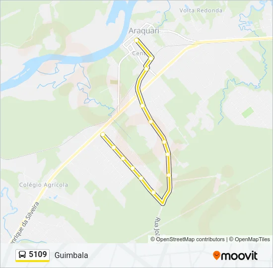 5109 Bus Line Map