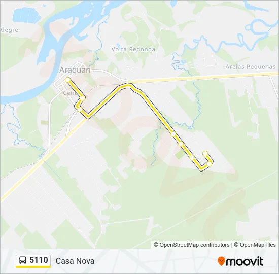 5110 Bus Line Map