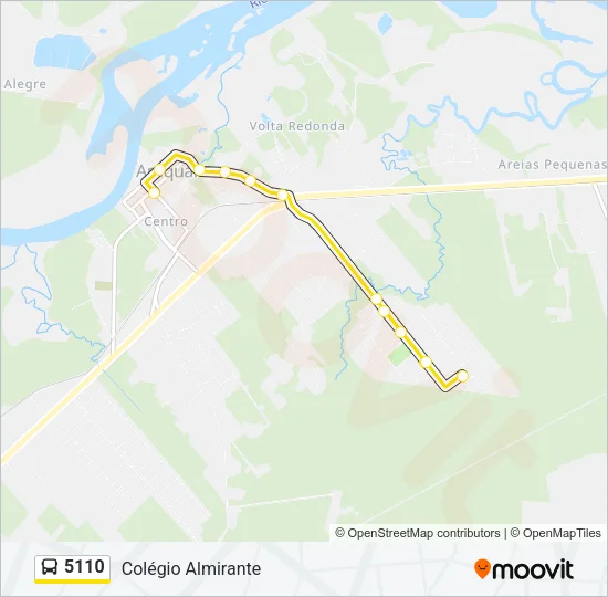 5110 Bus Line Map