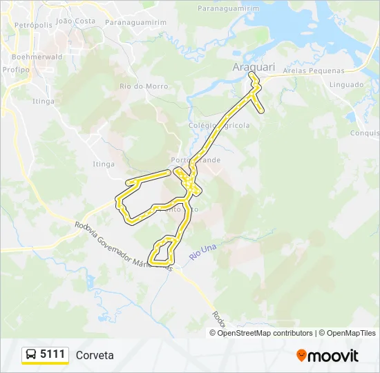 5111 Bus Line Map