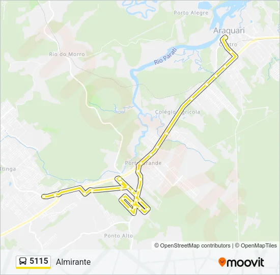 5115 Bus Line Map