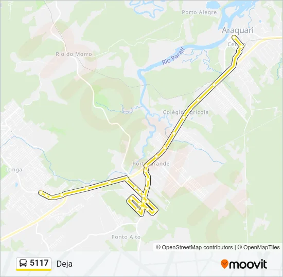 5117 Bus Line Map