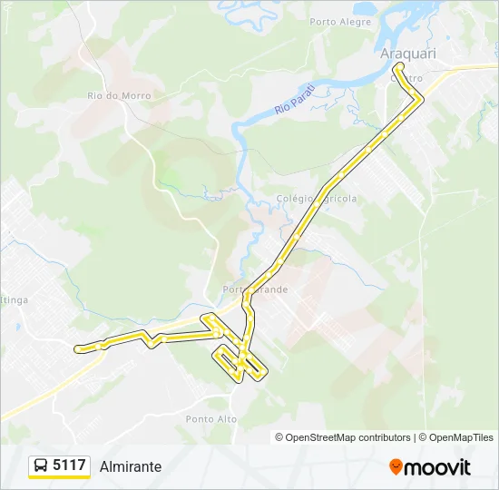 5117 Bus Line Map