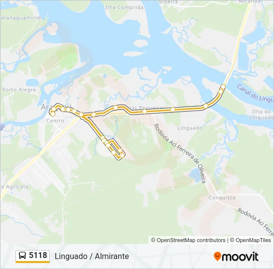 5118 Bus Line Map